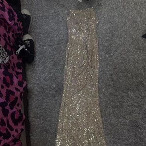Elegant Sequin Evening Gown